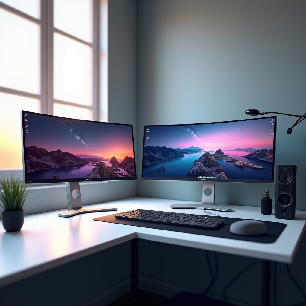 monitores duales contra ultrawide