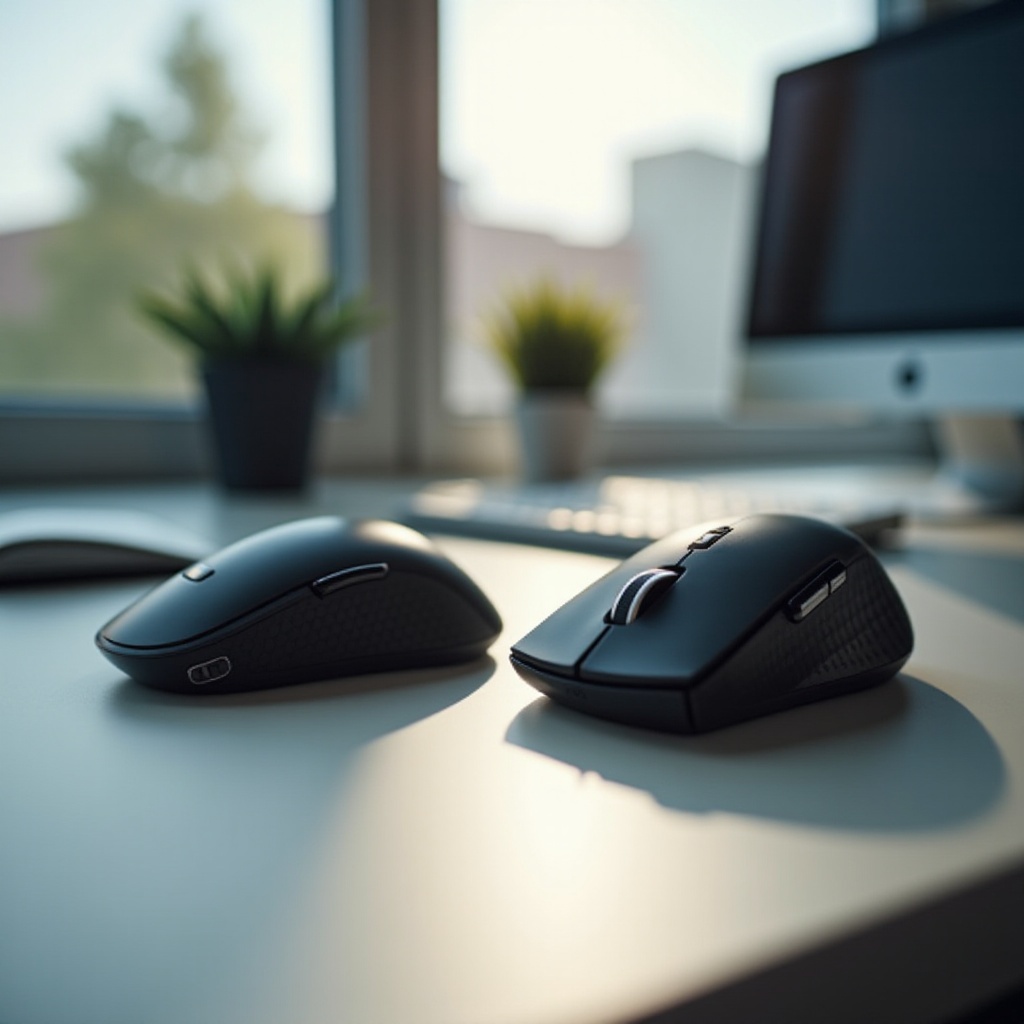 فأرة بصرية مقابل فأرة الليزر