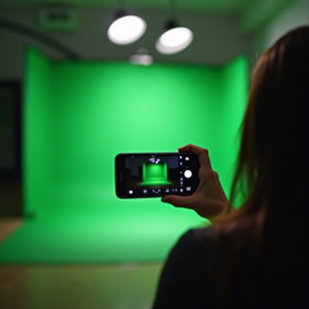 cómo usar un teléfono Android para tomar fotos con pantalla verde